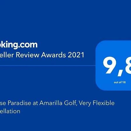 Sunrise Paradise At Amarilla Golf, Remote Work, Swimming Pool, Terrace And Near The 公寓 圣米格尔德阿沃纳